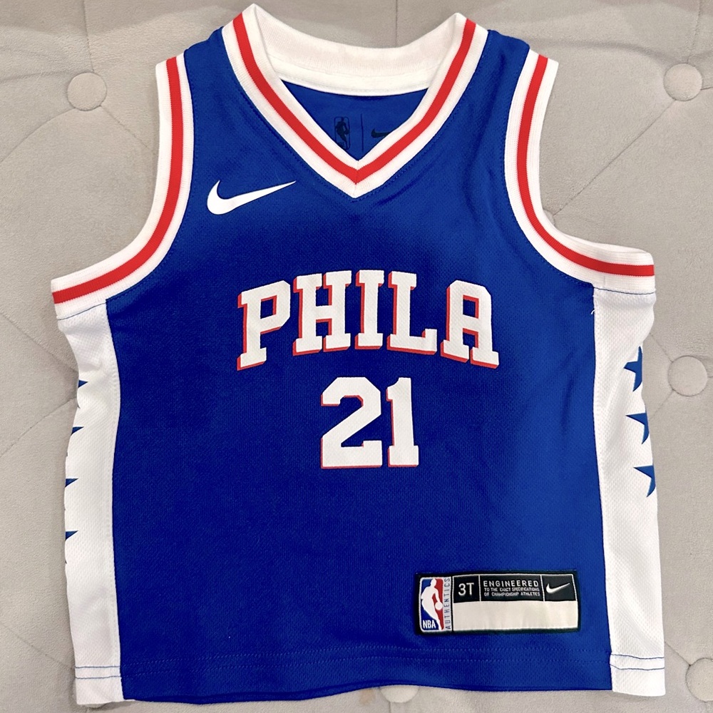 Philadelphia 76ers Joel Embiid Nike Royal Swingman Player Jersey - Icon Edition